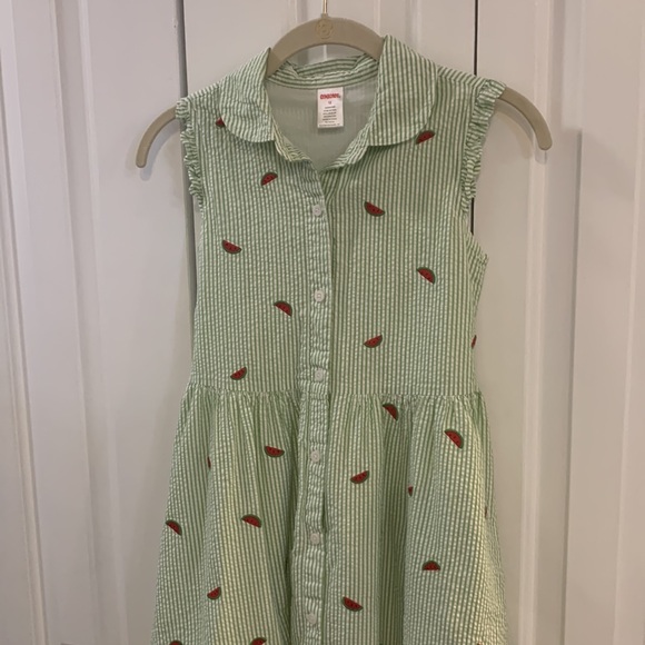 🍉 GYMBOREE WATERMELON DRESS 100% cotton size 12 - Picture 4 of 10